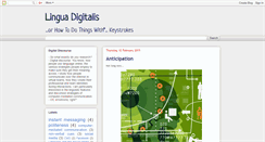 Desktop Screenshot of linguadigitalis.blogspot.com