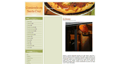 Desktop Screenshot of comiendoensantacruz.blogspot.com