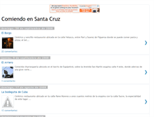 Tablet Screenshot of comiendoensantacruz.blogspot.com