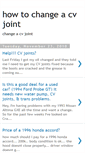Mobile Screenshot of howtochangeacvjoint.blogspot.com