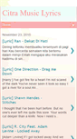 Mobile Screenshot of citramusiclyrics.blogspot.com