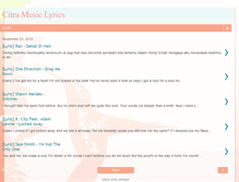 Tablet Screenshot of citramusiclyrics.blogspot.com