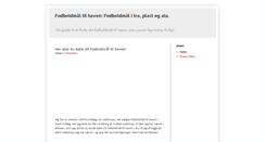 Desktop Screenshot of fodboldmaal-til-haven.blogspot.com