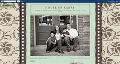 Desktop Screenshot of houseofkarrs.blogspot.com