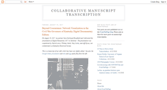 Desktop Screenshot of manuscripttranscription.blogspot.com