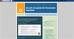 Desktop Screenshot of lesprixduguideeconomieequitable.blogspot.com
