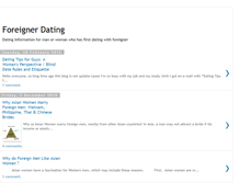 Tablet Screenshot of foreigner-dating.blogspot.com