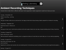 Tablet Screenshot of ambientrecordingtechniques.blogspot.com