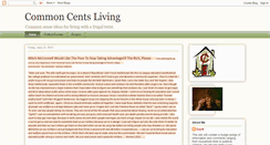 Desktop Screenshot of commoncentsliving.blogspot.com