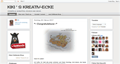 Desktop Screenshot of kikis-kreativecke.blogspot.com