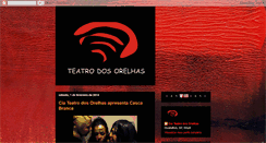 Desktop Screenshot of ciateatrodosorelhas.blogspot.com