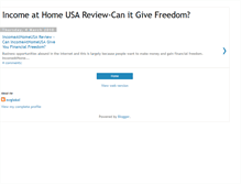 Tablet Screenshot of incomeathome-usa-financialfreedom.blogspot.com