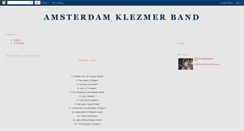 Desktop Screenshot of amsterdamklezmerband.blogspot.com