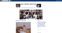 Desktop Screenshot of lifeisbetterwithcats.blogspot.com