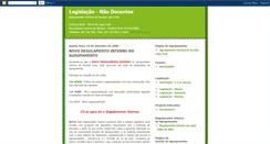 Desktop Screenshot of legislacaonaodocentesavelt.blogspot.com