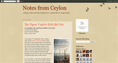 Desktop Screenshot of notesfromceylon.blogspot.com