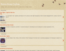 Tablet Screenshot of notesfromceylon.blogspot.com