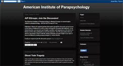 Desktop Screenshot of parapsychologylab.blogspot.com