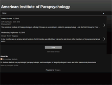 Tablet Screenshot of parapsychologylab.blogspot.com