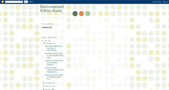 Desktop Screenshot of environmental-politics.blogspot.com