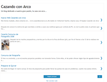 Tablet Screenshot of cazandoconarco.blogspot.com
