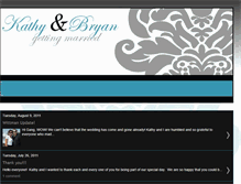 Tablet Screenshot of kathyandbryanswedding.blogspot.com