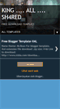 Mobile Screenshot of freekingtemplate.blogspot.com