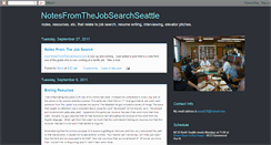 Desktop Screenshot of notesfromthejobsearchseattle.blogspot.com