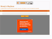 Tablet Screenshot of montysmayhem.blogspot.com