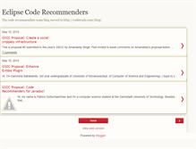 Tablet Screenshot of code-recommenders.blogspot.com