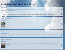 Tablet Screenshot of dontworry-dzienzadniem.blogspot.com