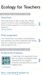 Mobile Screenshot of ecologyforteachers.blogspot.com