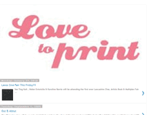 Tablet Screenshot of lovetoprint.blogspot.com