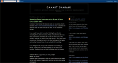 Desktop Screenshot of dammitdamian.blogspot.com