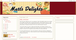 Desktop Screenshot of mattsdelights.blogspot.com