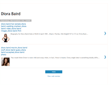 Tablet Screenshot of diora-baird-biography.blogspot.com