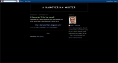 Desktop Screenshot of ahanoverianwriter.blogspot.com