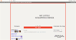 Desktop Screenshot of mylittlescrappingcorner.blogspot.com