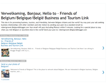 Tablet Screenshot of friendsofbelgium.blogspot.com