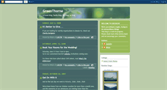 Desktop Screenshot of greenthorne120.blogspot.com