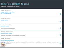 Tablet Screenshot of comedianluke.blogspot.com