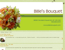 Tablet Screenshot of billiesbouquet.blogspot.com