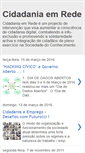 Mobile Screenshot of cidadaniaemrede.blogspot.com