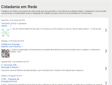 Tablet Screenshot of cidadaniaemrede.blogspot.com