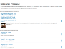 Tablet Screenshot of edicionespresente.blogspot.com