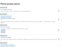Tablet Screenshot of pensoporquepenso.blogspot.com