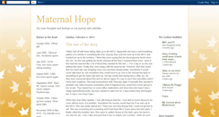 Desktop Screenshot of maternalhope.blogspot.com