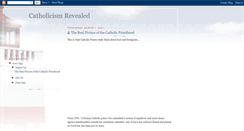 Desktop Screenshot of catholicismrevealed.blogspot.com