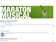 Tablet Screenshot of maratonmusicalvalencia.blogspot.com
