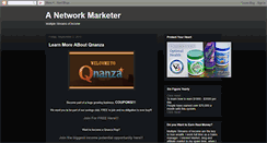 Desktop Screenshot of anetworkmarketer.blogspot.com